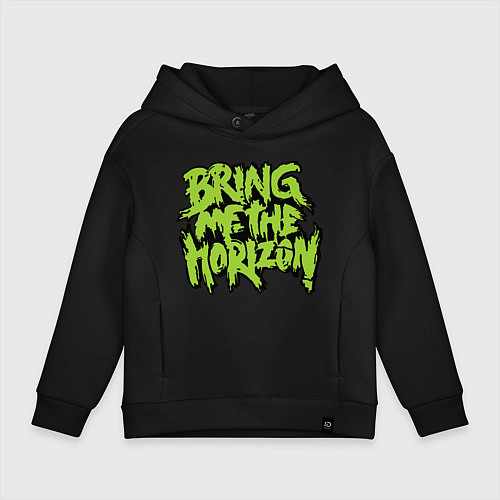 Детское худи оверсайз Bring me the horizon / Черный – фото 1