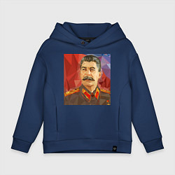Детское худи оверсайз Сталин: полигоны