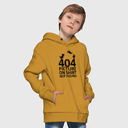 Толстовка оверсайз детская 404, цвет: горчичный — фото 2