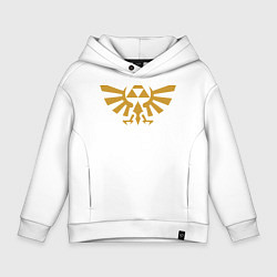 Толстовка оверсайз детская The Legend of Zelda, цвет: белый