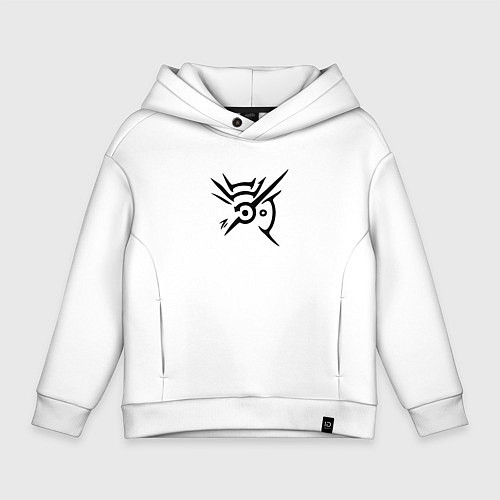 Детское худи оверсайз Outsiders Mark / Белый – фото 1