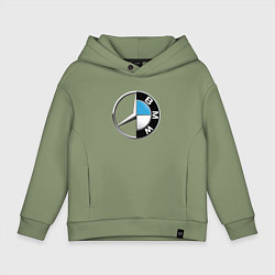 Толстовка оверсайз детская BROTHERS, цвет: авокадо