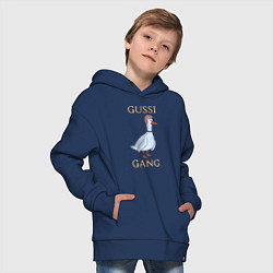 Толстовка оверсайз детская GUSSI GANG, цвет: тёмно-синий — фото 2