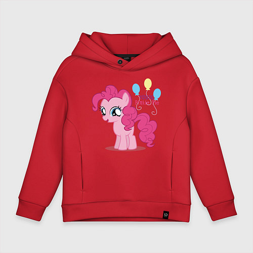 Детское худи оверсайз Young Pinkie Pie / Красный – фото 1