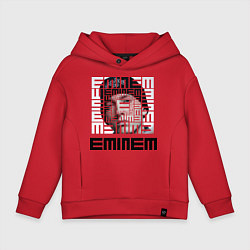 Толстовка оверсайз детская Eminem labyrinth, цвет: красный