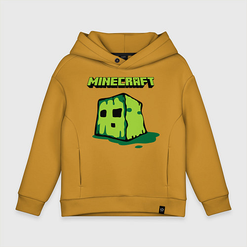 Детское худи оверсайз Minecraft Creeper / Горчичный – фото 1