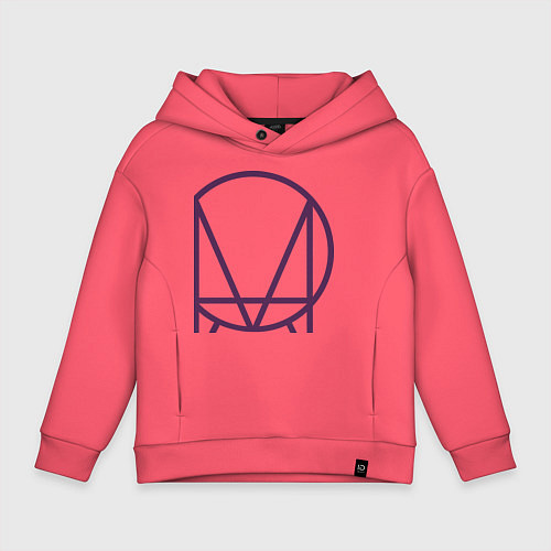 Детское худи оверсайз Skrillex Symbol / Коралловый – фото 1