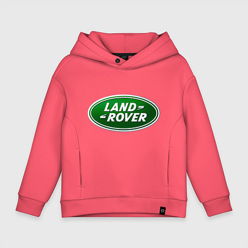 Детское худи оверсайз Logo Land Rover / Коралловый – фото 1