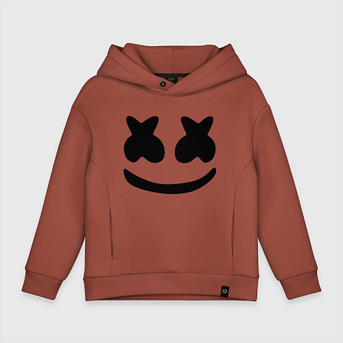 Детское худи оверсайз Marshmello / Кирпичный – фото 1