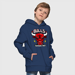 Толстовка оверсайз детская Chicago Bulls est. 1966, цвет: тёмно-синий — фото 2