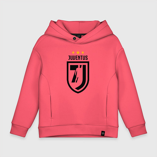 Детское худи оверсайз Juventus 7J / Коралловый – фото 1