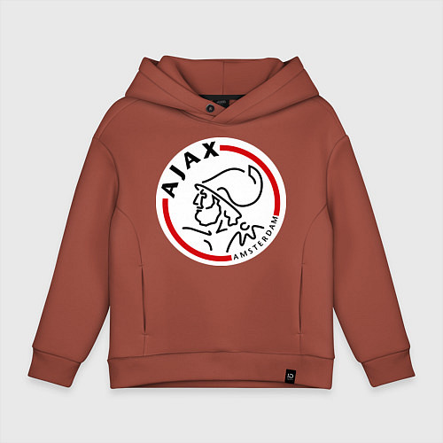 Детское худи оверсайз Ajax FC / Кирпичный – фото 1