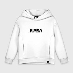 Толстовка оверсайз детская NASA, цвет: белый