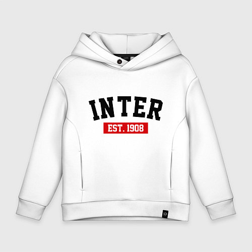 Детское худи оверсайз FC Inter Est. 1908 / Белый – фото 1