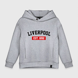 Детское худи оверсайз FC Liverpool Est. 1892