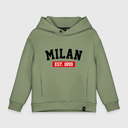 Детское худи оверсайз FC Milan Est. 1899