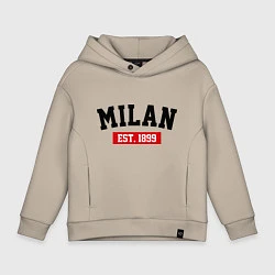 Детское худи оверсайз FC Milan Est. 1899