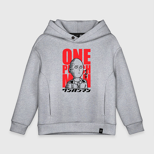 Детское худи оверсайз Ok Hero / Меланж – фото 1