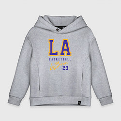 Толстовка оверсайз детская Lebron 23: Los Angeles, цвет: меланж