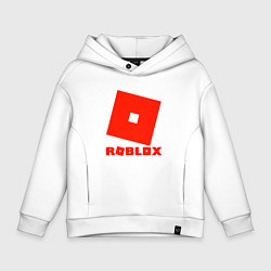 Толстовка оверсайз детская Roblox Logo, цвет: белый