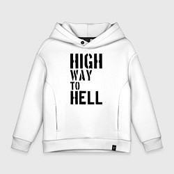 Детское худи оверсайз High way to hell