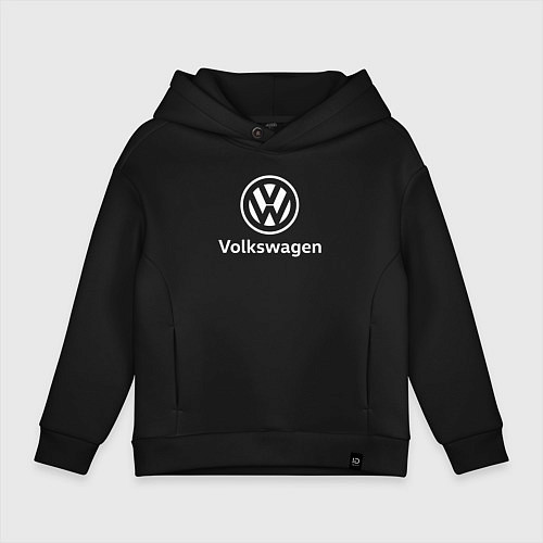 Детское худи оверсайз VOLKSWAGEN / Черный – фото 1