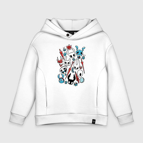 Детское худи оверсайз Hollow Knight / Белый – фото 1