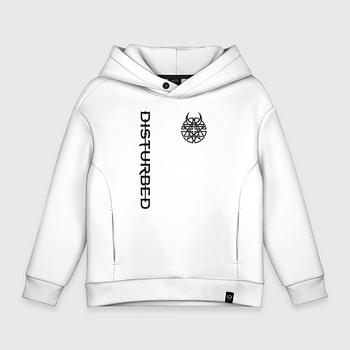 Детское худи оверсайз DISTURBED / Белый – фото 1