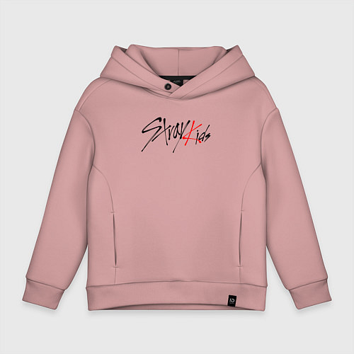 Детское худи оверсайз STRAY KIDS BANGCHAN / Пыльно-розовый – фото 1