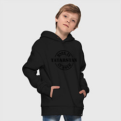 Толстовка оверсайз детская Made in Tatarstan, цвет: черный — фото 2