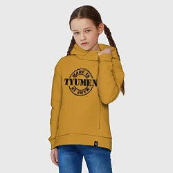 Толстовка оверсайз детская Made in Tyumen, цвет: горчичный — фото 2