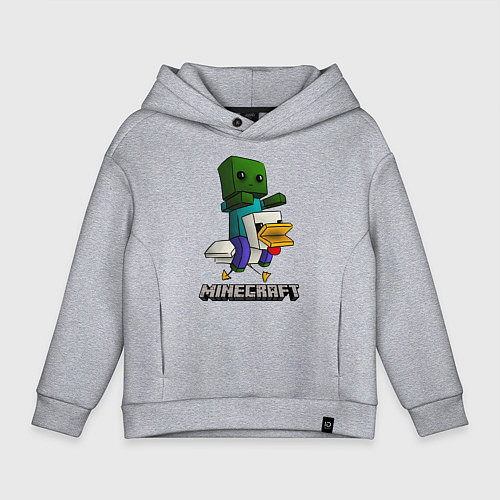 Детское худи оверсайз MINECRAFT / Меланж – фото 1