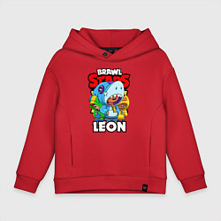 Детское худи оверсайз BRAWL STARS LEON