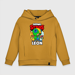 Детское худи оверсайз BRAWL STARS LEON