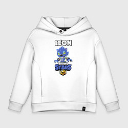 Детское худи оверсайз BRAWL STARS ОБОРОТЕНЬ LEON