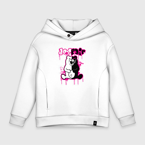 Детское худи оверсайз MONOKUMA / Белый – фото 1
