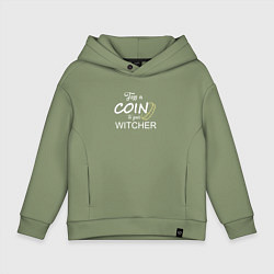 Детское худи оверсайз Toss a coin to your Witcher