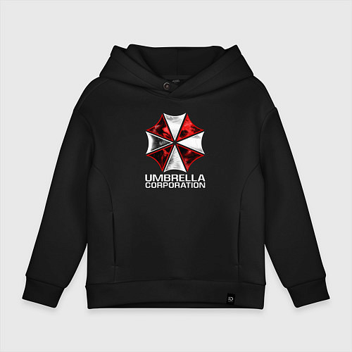 Детское худи оверсайз UMBRELLA CORP / Черный – фото 1