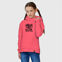 Толстовка оверсайз детская GROVE STREET 4 LIFE, цвет: коралловый — фото 2