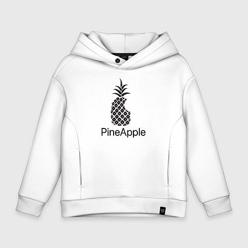 Детское худи оверсайз PineApple / Белый – фото 1