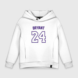 Толстовка оверсайз детская Bryant 24, цвет: белый