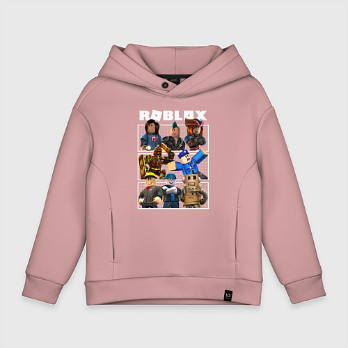 Детское худи оверсайз ROBLOX / Пыльно-розовый – фото 1