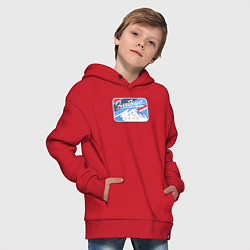 Толстовка оверсайз детская Эльбрус 5642, цвет: красный — фото 2