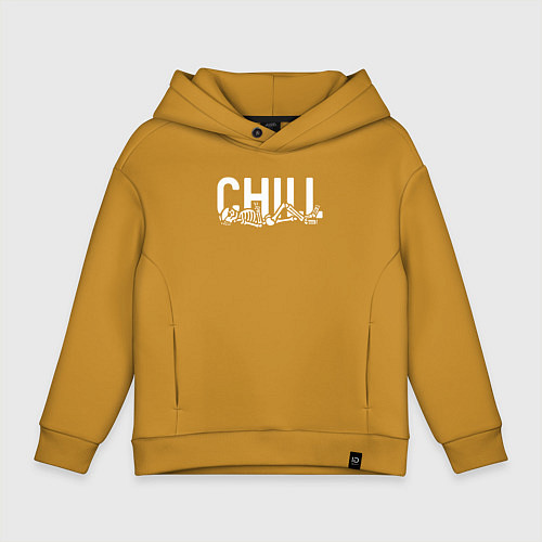 Детское худи оверсайз Chill / Горчичный – фото 1