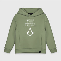 Толстовка оверсайз детская ASSASSINS CREED, цвет: авокадо