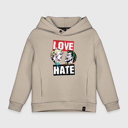 Детское худи оверсайз Love Hate