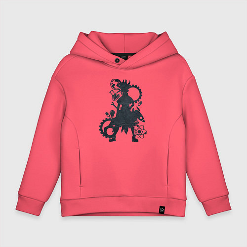 Детское худи оверсайз Доктор Стоун / Коралловый – фото 1