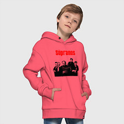 Толстовка оверсайз детская Сопрано постер, цвет: коралловый — фото 2