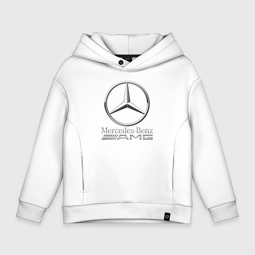 Детское худи оверсайз MERCEDES-BENZ AMG / Белый – фото 1