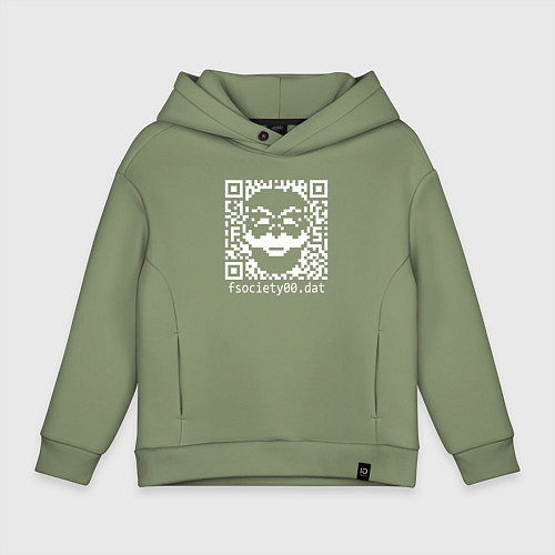 Детское худи оверсайз MRROBOT / Авокадо – фото 1